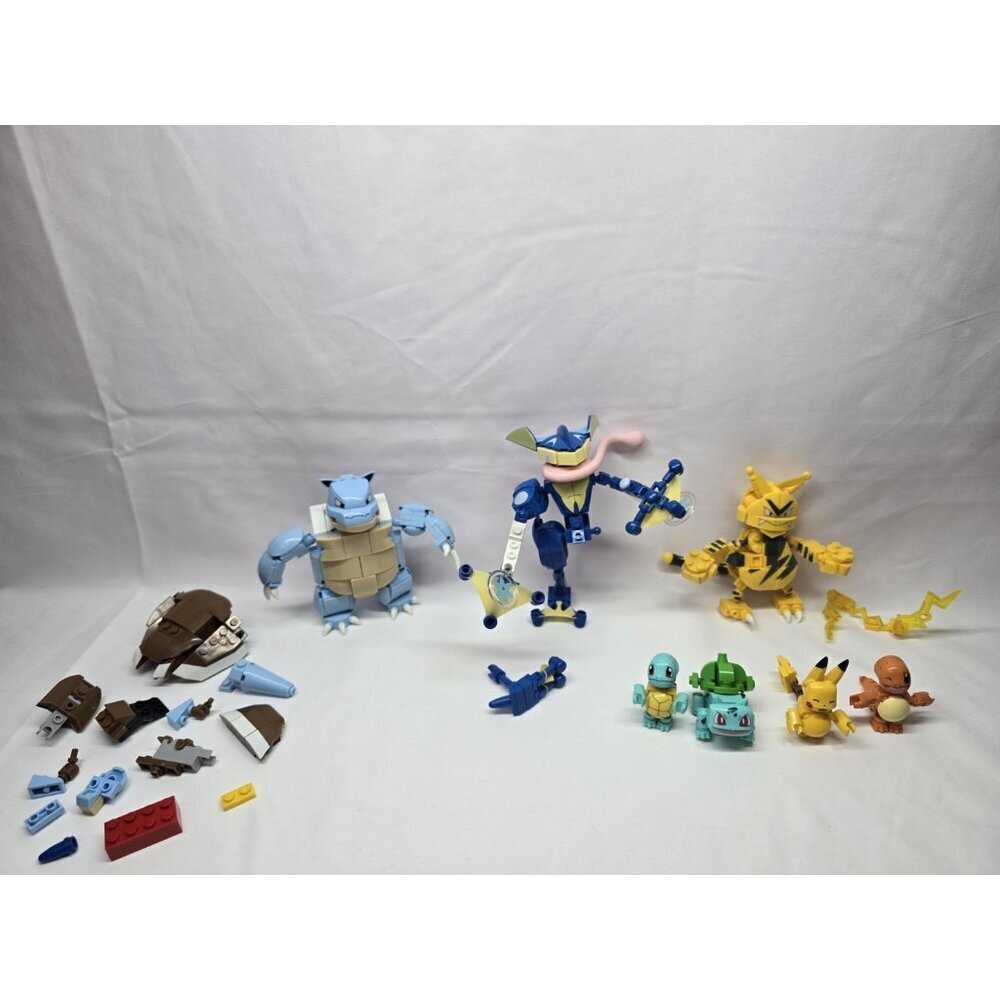 Pokemon mega construx lot- Not Complete Characters And Parts